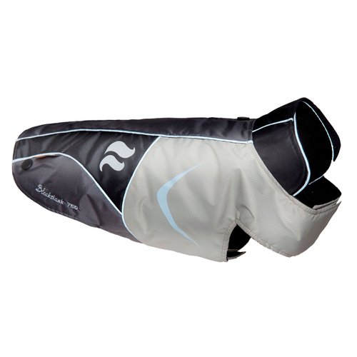 DOGHELIOS 'Lotus-Rusher' Waterproof 2-in-1 Pet Dog Jacket Coat with Removable Polar Fleece Lining w/ Blackshark technology, X-Small, Grey, Black