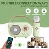 Mini Karaoke Machine for Kids with 2 Wireless Microphones Portable Kids Microphone, Karaoke Microphone for Kids Age 5, 6, 7, 8, 9, 10,11+Years (Green)