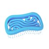 Tangols Double Curved Detangler Hair Brush-100% Bio-Friendly Detangler Hair Brush w/Ultra-Soft Anti Knot Nylon Bristles for all Hair Types, Unisex Adults, Kids (Blue)