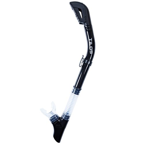 Tilos 100% Dry Snorkel for Scuba Diving, Snorkeling (Black)