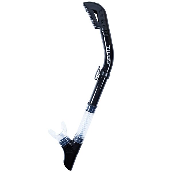 Tilos 100% Dry Snorkel for Scuba Diving, Snorkeling (Black)