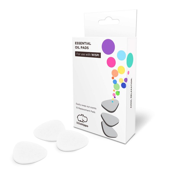 LittleHippo Aromatherapy Replacement Pads for WISPI 3-in-1 Humidifier, Diffuser & Night Light - Essential Oil Pads for Diffusers - Humidifier Replacement Filter (10 Pack)