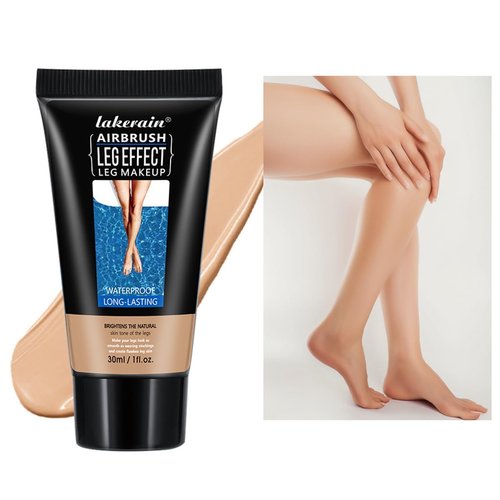 Leg Makeup Waterproof No Transfer,Full Coverage Body Concealer for Legs, Even Skin Tone, Natural Tan Finish,Instant Tanning Flawless Legs,Long Last Body Foundation(02# Medium Golw 1 FL OZ)