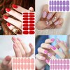 Nail Polish Strips, DANNEASY 24 Sheets Self Adhesive Nail Wraps Solid Color Nail Sticker Polish Manicure Kit with 1pc Nail File + Wood Cuticle Stick