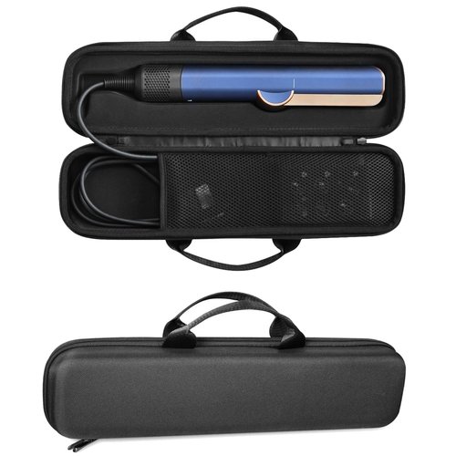 NUHFUFA Portable Travel Storage Case Compatible with Dyson Airstrait HT01 Hair Dryer Straightener, Hard Shell Carrying Bag Accessories for Straightener, Shockproof Anti-Scratch Protective Holder Bag