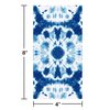 Creative Converting Shibori Dinner Napkins, 8" x 4", Blue
