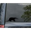 Minglewood Trading Badger Vinyl Decal Sticker 6" x 2" Honey Polecat Ferret - - Silver