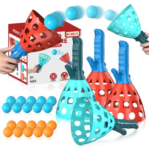 Bennol Outdoor Game Toys for Kids Boys with 20 Balls, Pop Pass Catch Ball Game Outdoor Outside Toys Gifts for 3 4 5 6 7 8+ Year Old Boys Kids, Outside Outdoor Toys Gifts for Kids Boys Ages 3-5 4-8