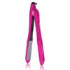 ISO Beauty Gold Collection Metallic Color 1.5 Inch Floating Plates Flat Iron Hair Straightener with Adjustable Auto Power Off, Smart Memory, Temp Control & LCD Display (Pink)