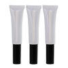 ASTRQLE 10 Pcs 15ml Empty Clear Plastic DIY Lip Gloss Tube Container Bottle Jar Pot with Brush