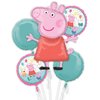 Anagram Peppa Pig Foil Balloon Bouquet, Medium, Multicolor