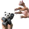 AQKILO Finger Puppet Set, Animals Puppet Show Theater Props, Novelty Toys Weird Stuff Gifts (Squirrel & Panda)