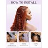Human Braiding Hair 1 Bundle 100g 18 Inch Deep Water Wave Bulk Human Hair for Braiding No Weft 10A Brazilian Virgin Curly Human Hair Extensions for Boho Braids Wet and Wavy Ginger Braiding Hair