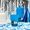 BLUE PANDA 16 Pack Plastic Police Cups for Kids, Car Party Favors for Birthday Party Supplies (16 oz)