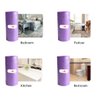 Kitchen Garbage Bags and Purple Trash Bag, 100 Counts 4 Gallon 45x60Cm Kitchen Small Trash Bags with Handles for Bathroom, Contractor Bags (100pcs Purple 45x60CM)