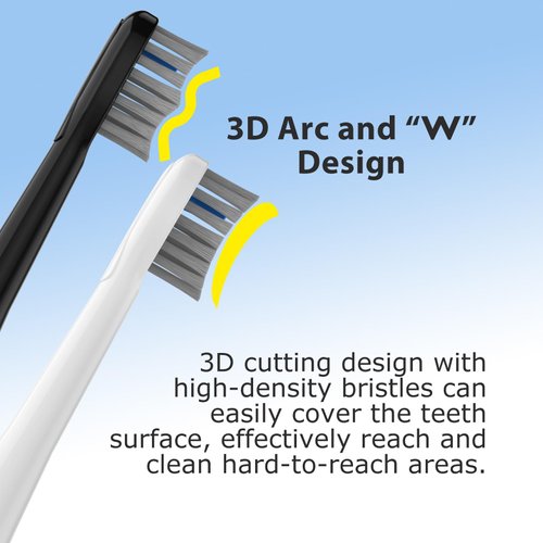 AmuLumon Flossing Toothbrush Heads Replacement, 6 Count, Compatible for Waterpik Sonic Fusion/2.0 Brush and Flosser Combo… (Full Size, White)