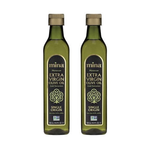 Mina Extra Virgin Olive Oil, Single Origin, Cold Extracted, Family Harvested, Healthy Moroccan Olive Oil High in Polyphenols – (16.9 Ounces)