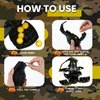 Sratte 2 Pcs Toy Hand Grenade for Battle Game with 20 Round Foam Ammo Model Tactical Toy Grenade Fake Military Toys for Outdoor Army Military Camo Party Favors Pretend Role Play Prop Game(Black)