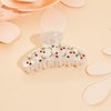 LILIE&WHITE Acrylic Hair Clips Claws For Women With The Rhinestone Pattern In Red Cherry Shape Hair Clip For Thick Hair Hair clips for styling sectioning 1PC