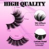 Losha False Lashes Super Fluffy Faux Mink Eyelashes Dramatic Long and Full Fake Eyelashes 7 Pairs Pack Volume Lashes