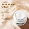 POEROES Snail Mucin Cream 99.3% Moisturizer Face Cream 4.23 Fl Oz Daily Face Moisturizer for Dry Skin Sensitive Skin Acne-prone Face Lotion