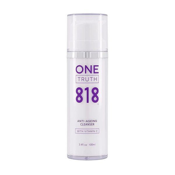 One Truth 818 Anti-Aging Cleanser - Gentle, Non-irritating Organic Barrier Protecting Face Wash, Brightening with Vitamin C & Antioxidants |