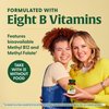 MegaFood Balanced B Complex - B Complex Vitamin Supplement - 8 B Vitamins Including Vitamin B6, Vitamin B12, Folate, Biotin & More - Supports Cellular Energy Production - Vegan, Gluten Free - 60 Tabs