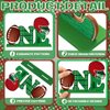 Quzzil 6 Pcs Football 1st Birthday Decorations Football Table Centerpiece Wooden First Year Down Football Themed Party Supplies First Down Rugby Ball Decor Table Toppers for One Year Old Baby Shower