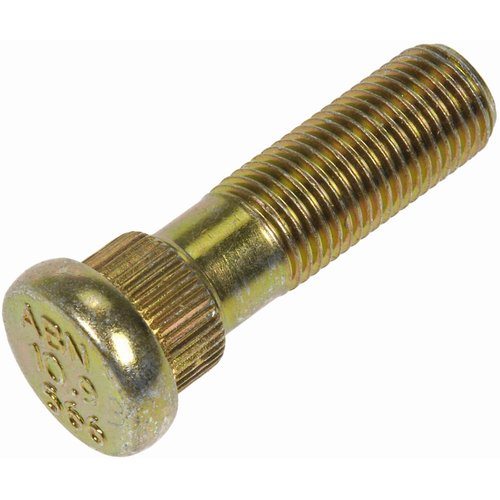 Dorman 610-566 M12-1.25 Serrated Wheel Stud - 14.38mm Knurl, 43.5mm Length Compatible with Select Scion / Subaru / Toyota Models, 10 Pack, GOLD