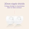 Lansinoh Contact Nipple Shields for Breastfeeding, 2 Nipple Shields (20mm) and Case