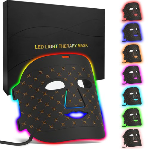ANSIOVON Beauty LED Mask Red Light Therapy Mask for Face - Led Face Mask Light Therapy