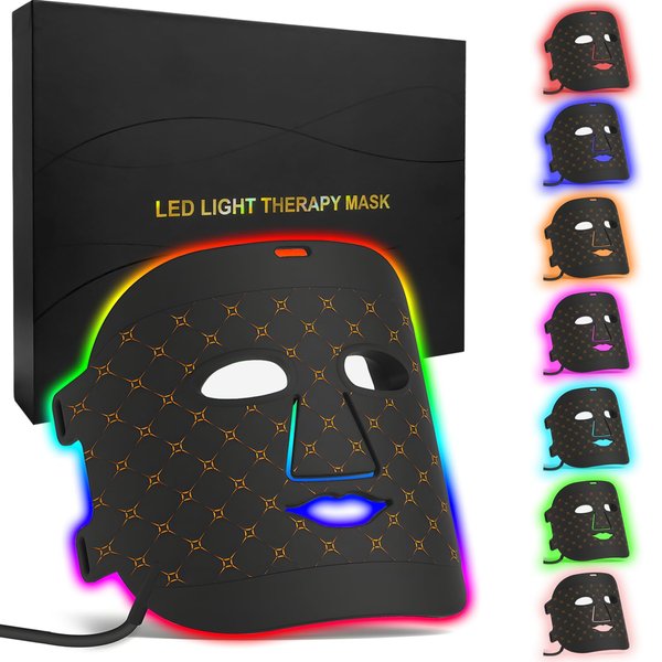 ANSIOVON Beauty LED Mask Red Light Therapy Mask for Face - Led Face Mask Light Therapy