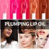 Unyoke Hydrating Lip Glow Oil, Lip Oil Gloss Transparent Toot Tinted Nourishing Long Lasting Repairing Lightening Lip Lines (CHERRY) 0.2 OZ
