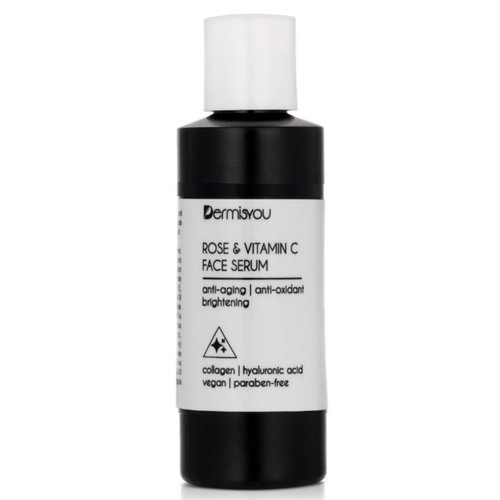 Dermisyou Rose Face Serum 1.33 OZ 40ML with Hyaluronic Acid, Vitamin C and E Collagen Anti Aging Made In USA (PACKAGING MAY VARY)