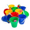 Holady 12 Pack 5'' Inch Sand Beach Buckets Pail with Beach Shovels,Sand Bucket Water Bucket for Beach Fun Great Summer Party Accessory