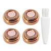Women Facial Hair Remover Replacement Heads for Finishing Touch replacement heads flawless facial hair remover Tool for Women 18K Gold-Plated Rose Gold 4 Count