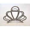 Generic Rose gold silver or dark silver tone flower crown metal hair claw clip (Primary color: Dark silver)