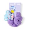 BT21 Dream of Baby KOYA Character Scrunchie Elastic Hair Tie Band Accessories for Women and Girls, Purple/Blue