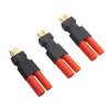 3Pack ShareGoo RC Deans T Plug Male to HXT 4.0mm Female Plug HXT Adapter for RC Car FPV Boat LiPo NiHM Battery Charger ESC