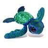 DolliBu Blue Sea Turtle Super Soft Stuffed Animal, Cute Realistic Stuffed Animals for Girls. Boys and Adults Animal Gifts, Kids Ocean Nursery Decor for Newborn, Cuddly Wild Baby Plush Toys - 10 Inches