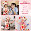 R HORSE Kid Apron and Chef Hat Set - 2Pcs Strawberry Adjustable Children Kitchen Apron Dress up Role Play Chef Toy Cooking Gift Birthday for Girls Cooking Baking Painting and Training