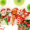 10Pcs Christmas Foil Balloons Santa Claus Snowman Christmas Balloons for Christmas Party Supplies Birthday Party Decoration