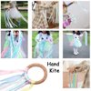 TANOFAR Montessori Toy | Hand Kite | Baby Sensory Toy | Sensory Ribbon Toy | Waldorf Toy | Wooden Baby Toys | Wooden Toddler Toys | Rainbow Hand Kite