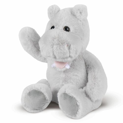 Vermont Teddy Bear Hippo Stuffed Animals - Hippo Plush, Gray, 15"