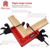 Relitec R 90 Degree Corner Clamp Clamping Squares Woodworking Tools Positioning Squares Right Angle Clamp Wood Clamps for Gluing Cabinets Picture Frames or Drawers Set of 8（3" 4"）