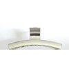 Generic Long shiny silver tone metal hair claw clip