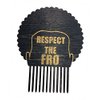 Respect The Fro - Men's Man Novelty Hair Comb Pick - 3D Laser Engraved - Great for Afros