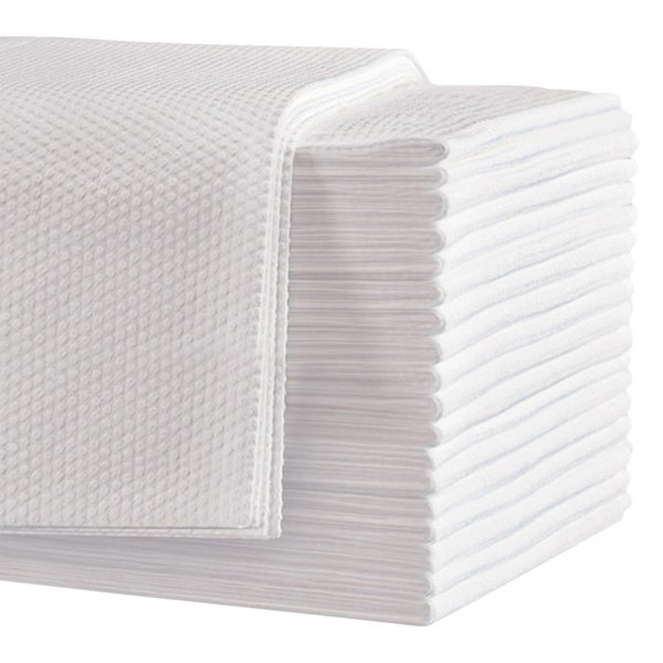 Biubumtu 50-Count Disposable Bath Hair Towels, 19.7" x 27.6" Thickened and Absorbent Salon & Spa Towels for Massage Yoga Camping Trips (White)
