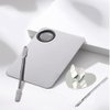 2 Piece Stainless Steel Makeup Palette Scraper for Foundation Makeup Tools Eye Shadow Nail Art