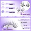ALICE Cluster Eyelash Extension Kit Natural Wispy Lash Clusters Kit Lash Extension Kit Clear Band 168pcs C Curl 11-13mm Individual Lashes with Lash Glue Bond and Seal Self Application at Home